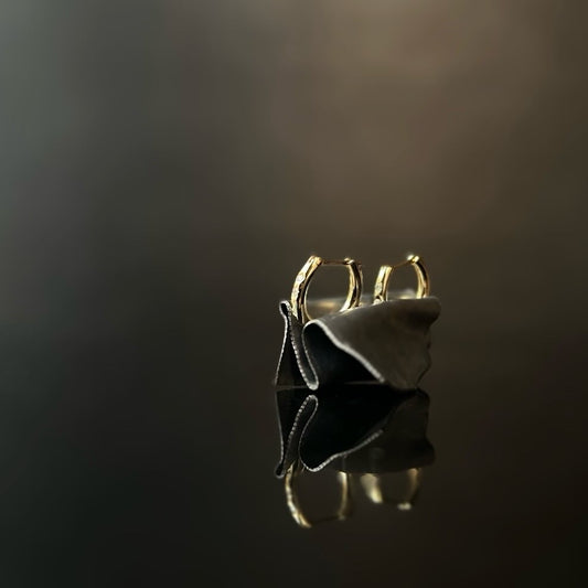 HOOP PIERCED EARRINGS|K18YG