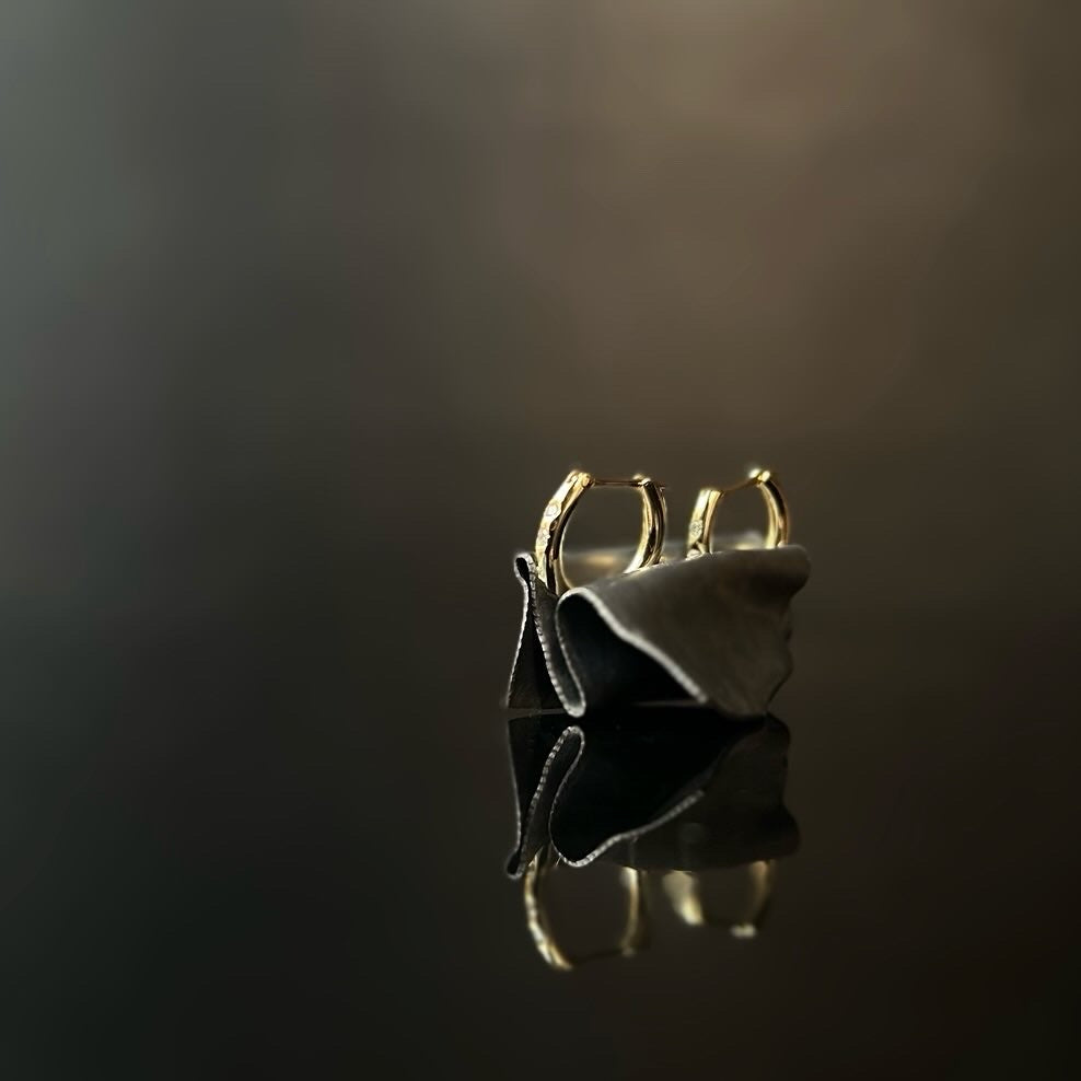 HOOP PIERCED EARRINGS｜K18YG