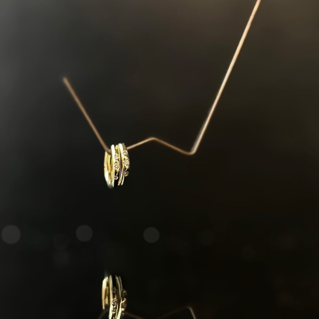 HOOP PIERCED EARRINGS｜K18YG