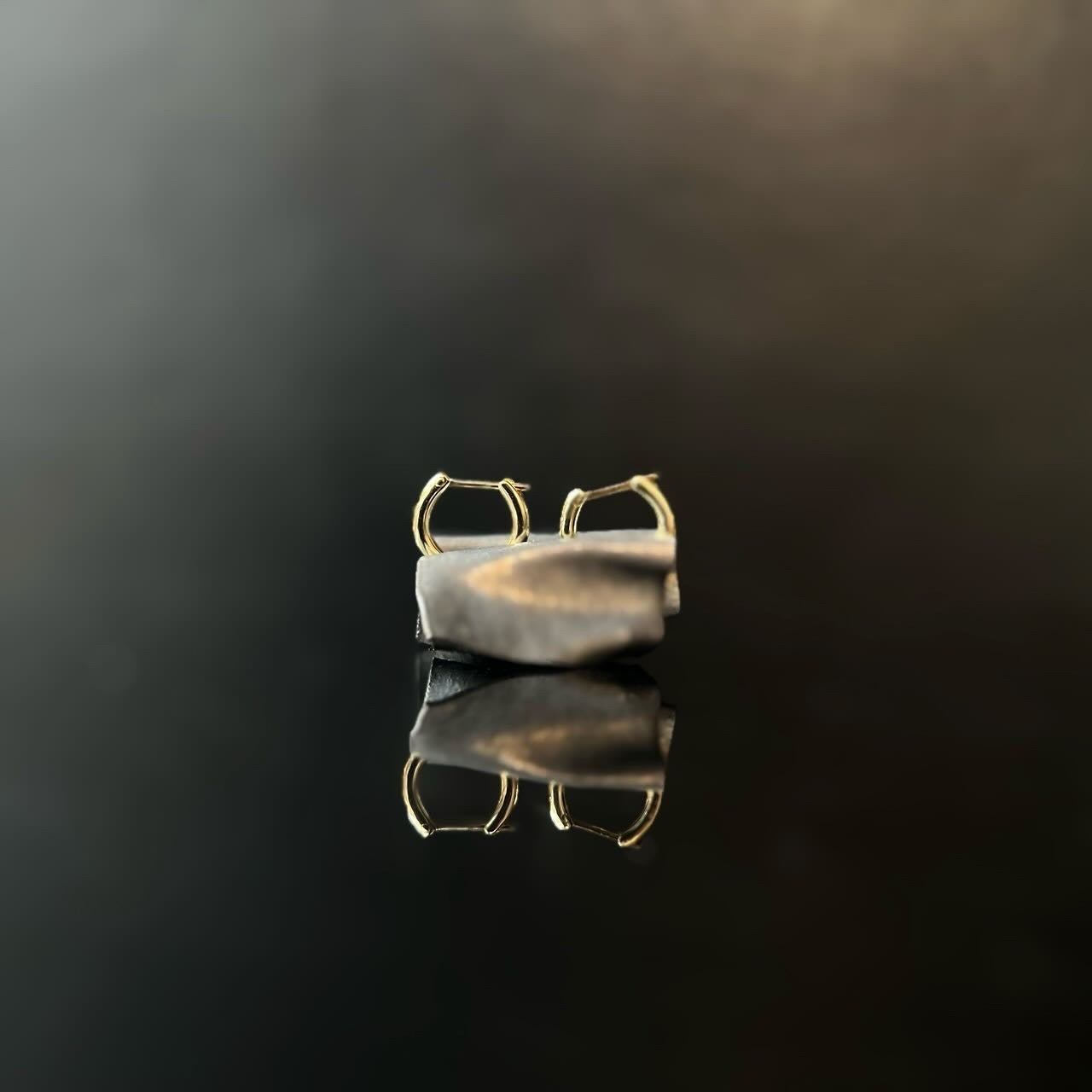 HOOP PIERCED EARRINGS｜K18YG